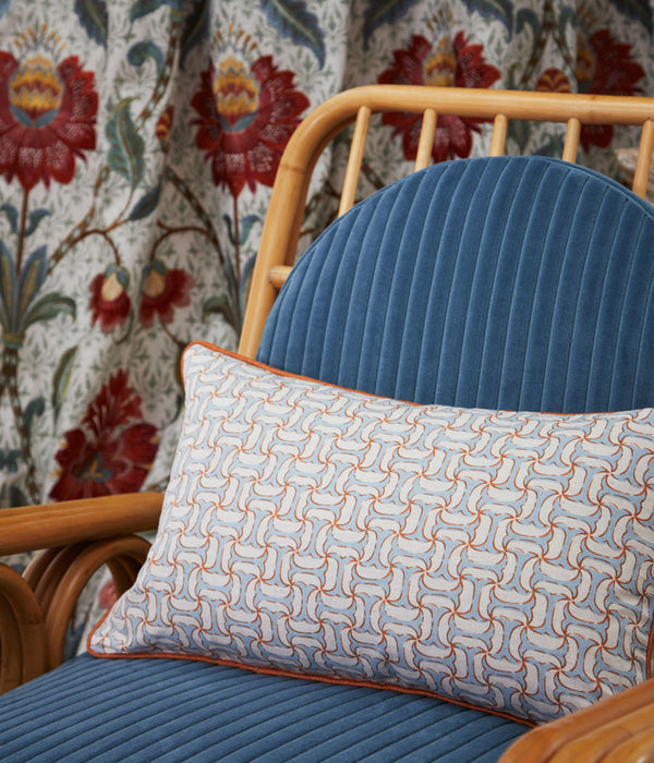 No.9 Thompson Corde Du Roi Burnt Orange Fabric N9012438013