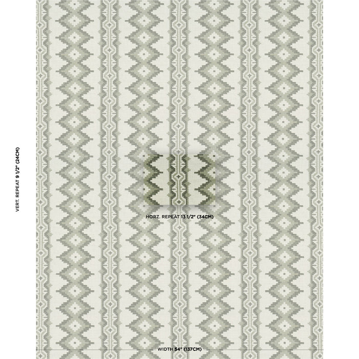 Schumacher Pathway Green Fabric 87000