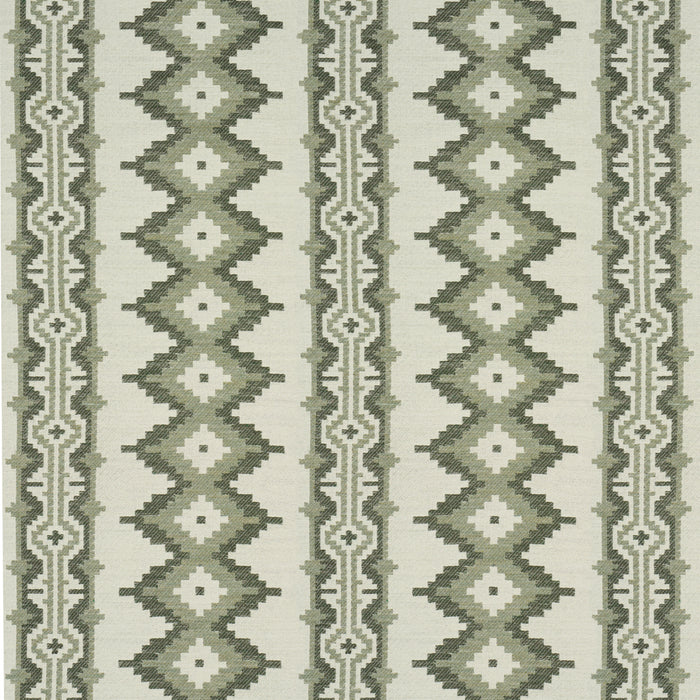 Schumacher Pathway Green Fabric 87000