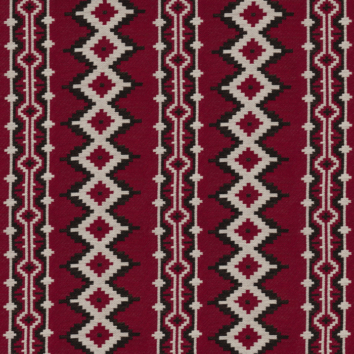 Schumacher Pathway Red Fabric 87001