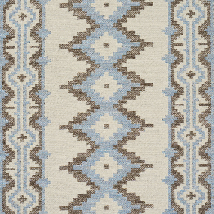 Schumacher Pathway Sky Fabric Sample 87002