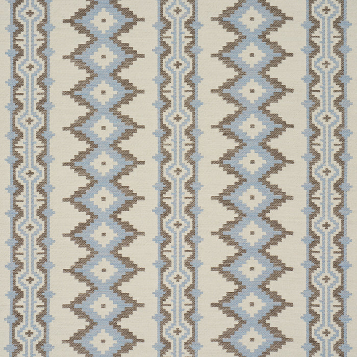Schumacher Pathway Sky Fabric 87002