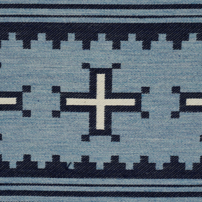 Schumacher Born For Water Sky Fabric 87011