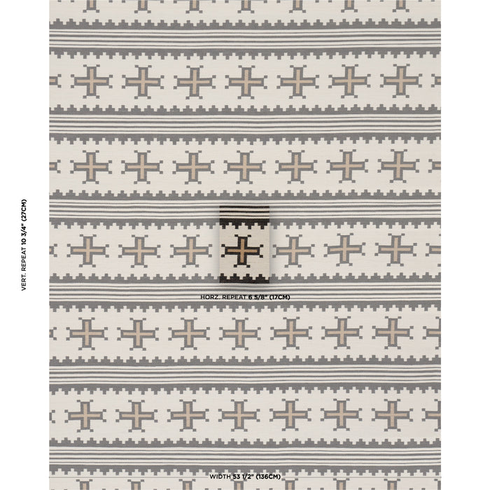Schumacher Born For Water Neutral Fabric Sample 87012