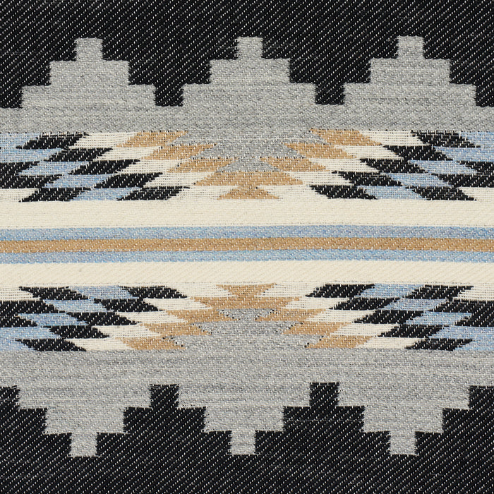 Schumacher Monsoon Navy Fabric Sample 87020