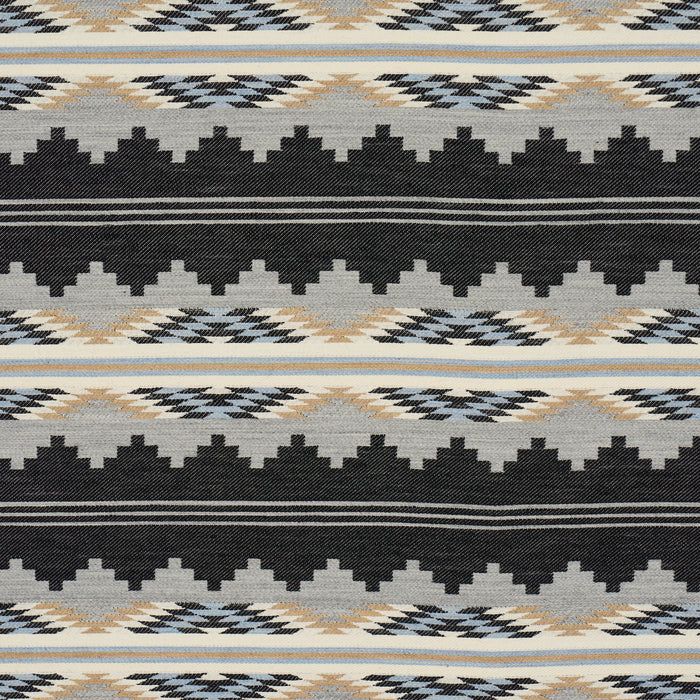 Schumacher Monsoon Navy Fabric Sample 87020