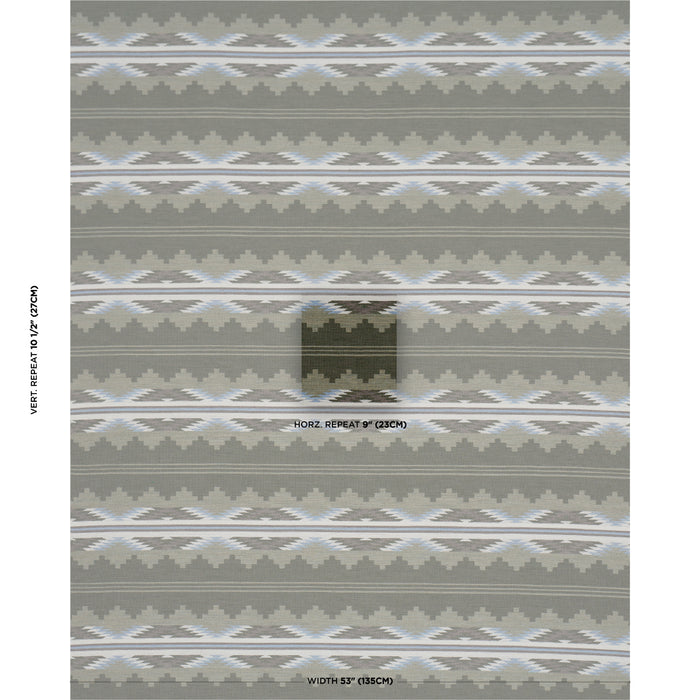 Schumacher Monsoon Green Fabric Sample 87021