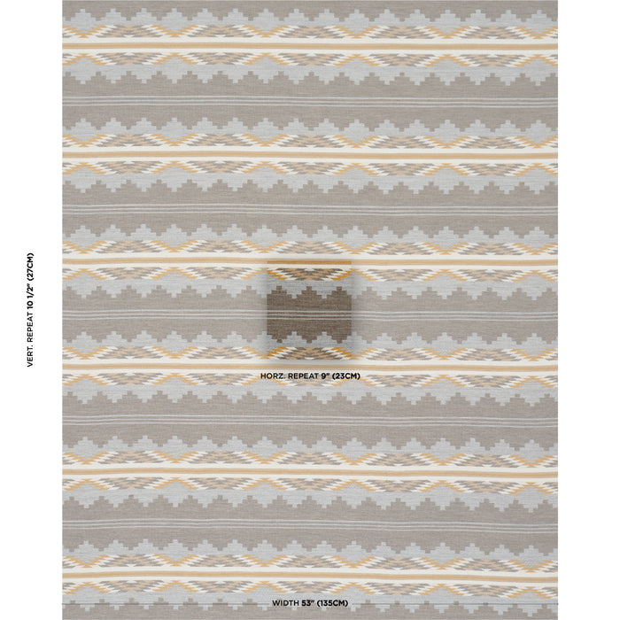 Schumacher Monsoon Neutral Fabric Sample 87022