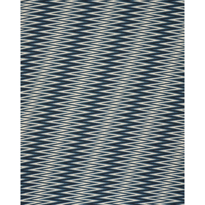 Schumacher Wedge Weave Blue Fabric Sample 87030