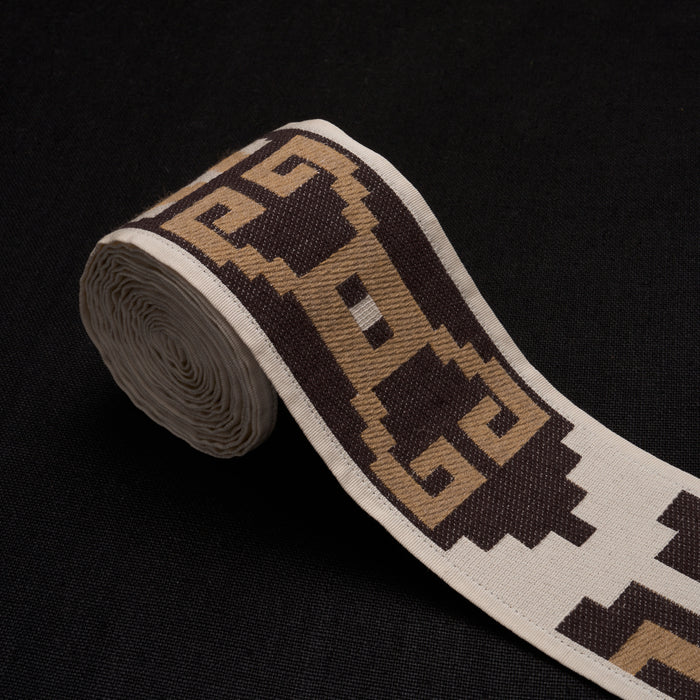 Schumacher Storm Pattern Tape Neutral Trim Sample 87040