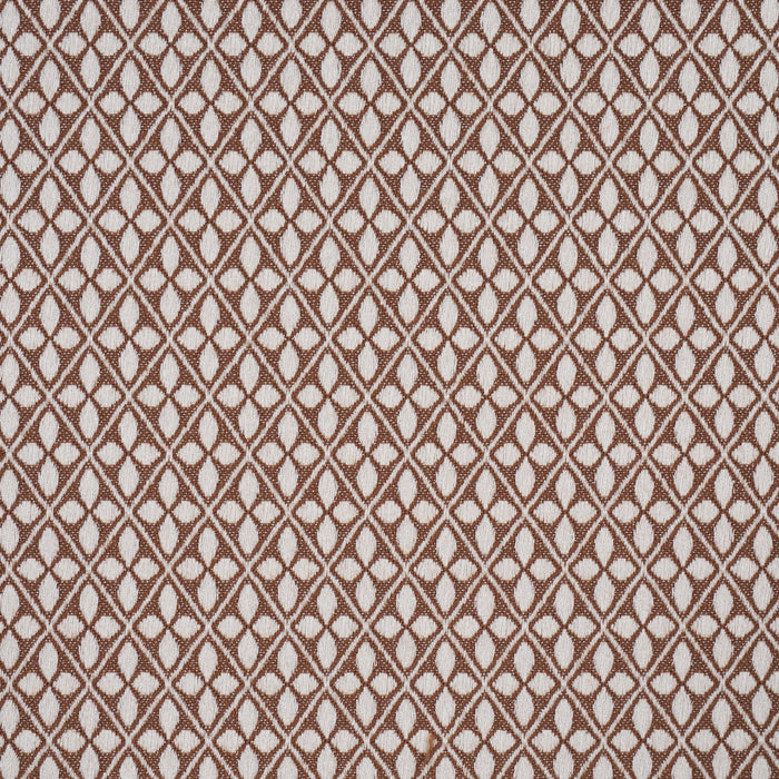 Schumacher Adams Damask Brown Fabric Sample 87082
