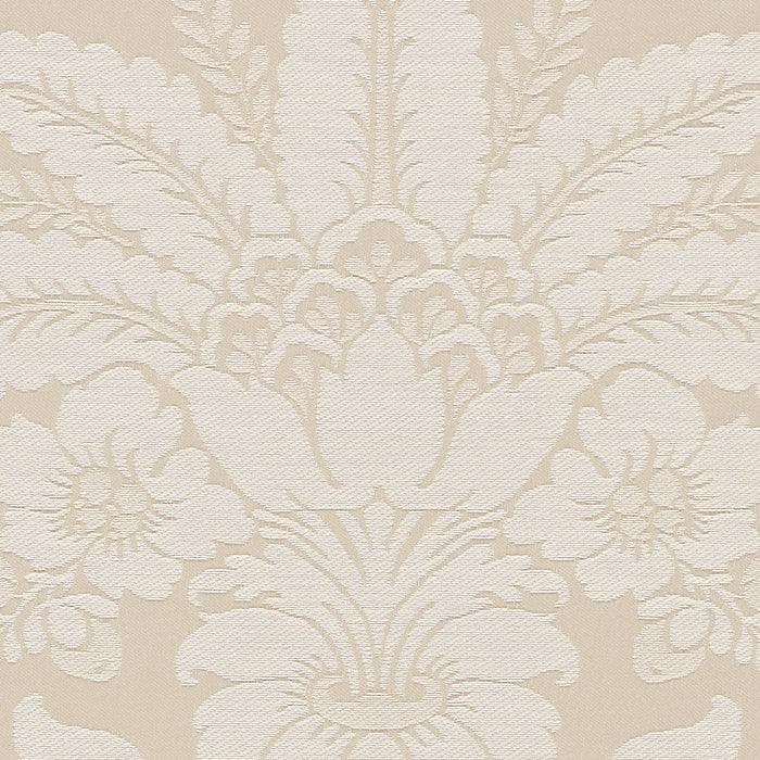 Schumacher Kennedy Damask Ivory Fabric 87092