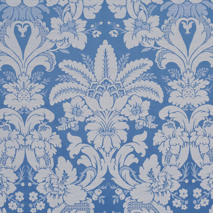 Schumacher Kennedy Damask Cobalt Fabric Sample 87093
