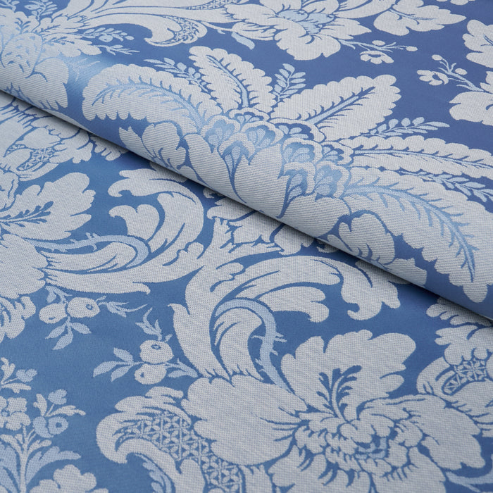 Schumacher Kennedy Damask Cobalt Fabric Sample 87093