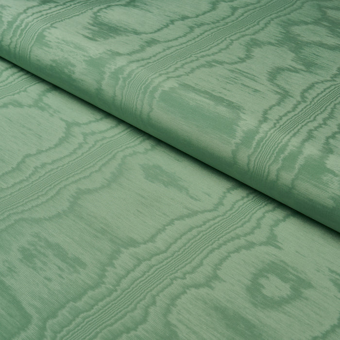 Schumacher Washington Moire Green Fabric 87101