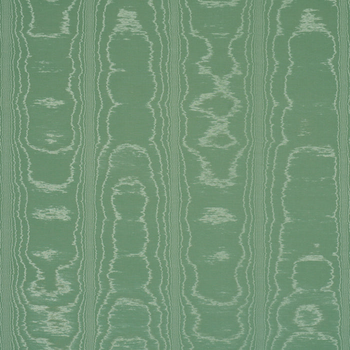 Schumacher Washington Moire Green Fabric 87101