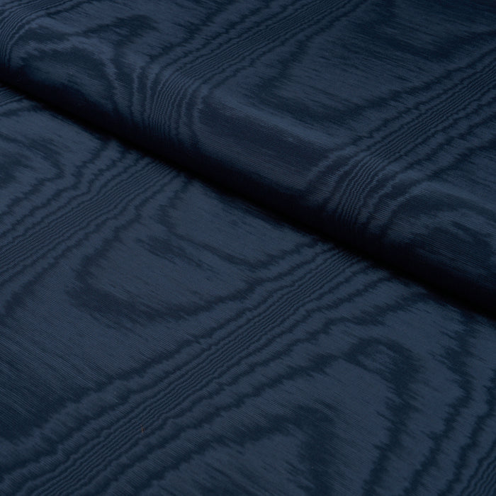 Schumacher Washington Moir√Â Navy Fabric Sample 87105