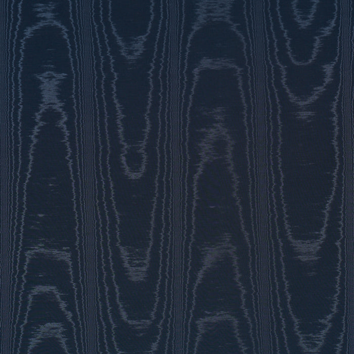 Schumacher Washington Moire Navy Fabric 87105