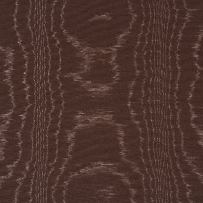 Schumacher Washington Moire Brown Fabric 87106