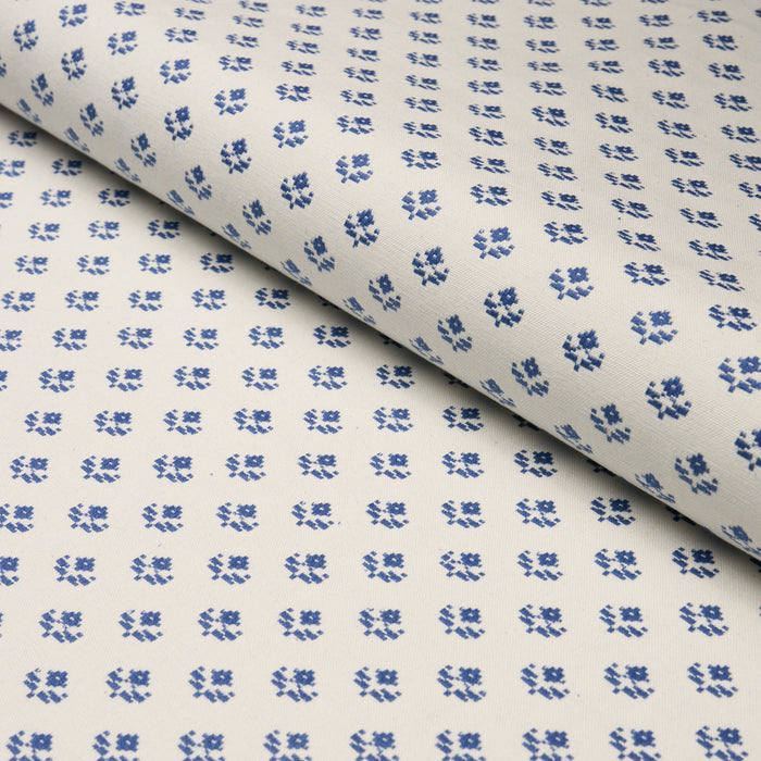 Schumacher Robyn Indigo Fabric 87110