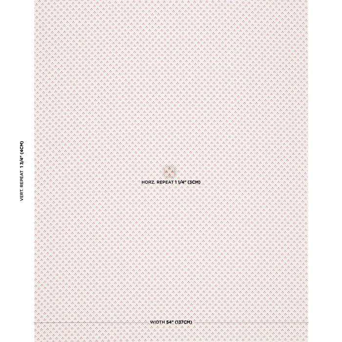 Schumacher Robyn Red Fabric 87112