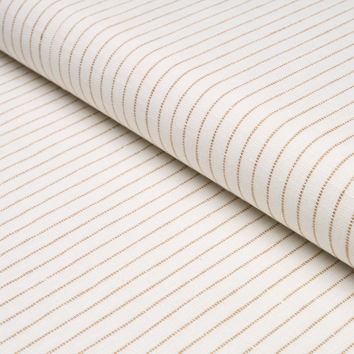 Schumacher Theo Stripe Neutral Fabric Sample 87121