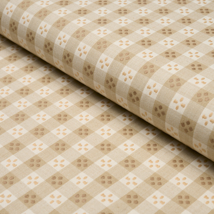 Schumacher Kit Plaid Neutral Fabric 87130