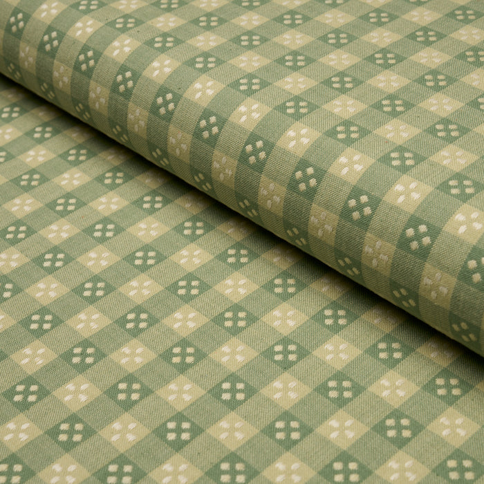 Schumacher Kit Plaid Green Fabric Sample 87131