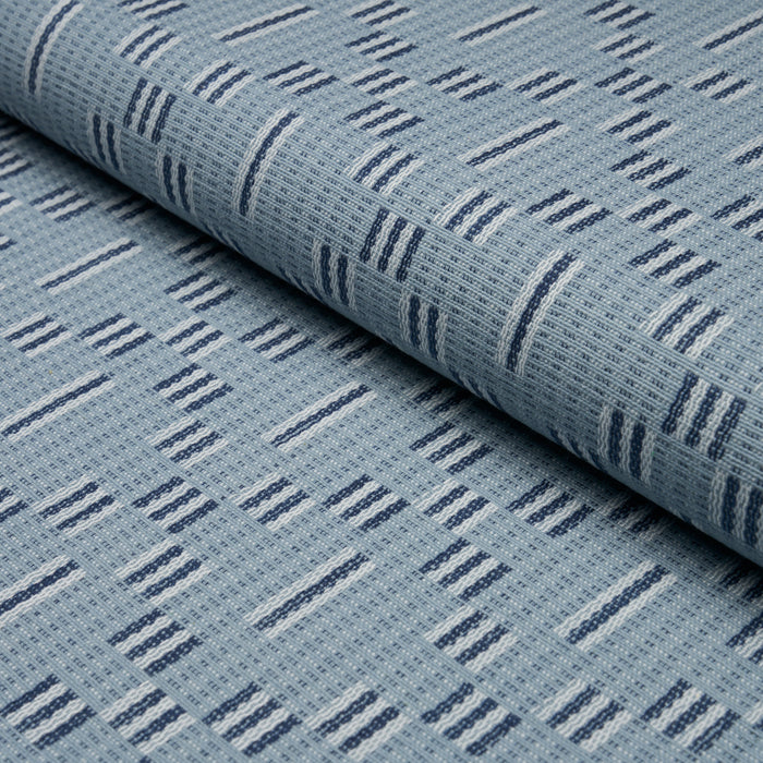 Schumacher Austin Blue Fabric Sample 87141