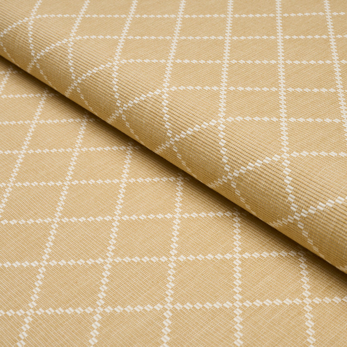 Schumacher Liam Yellow Fabric Sample 87171