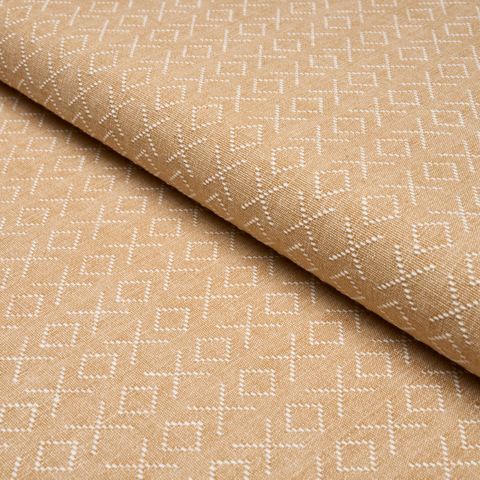 Schumacher Ross Weave Ochre Fabric 87191