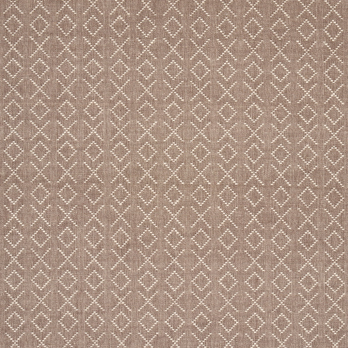 Schumacher Ross Weave Brown Fabric Sample 87192
