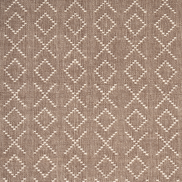 Schumacher Ross Weave Brown Fabric Sample 87192