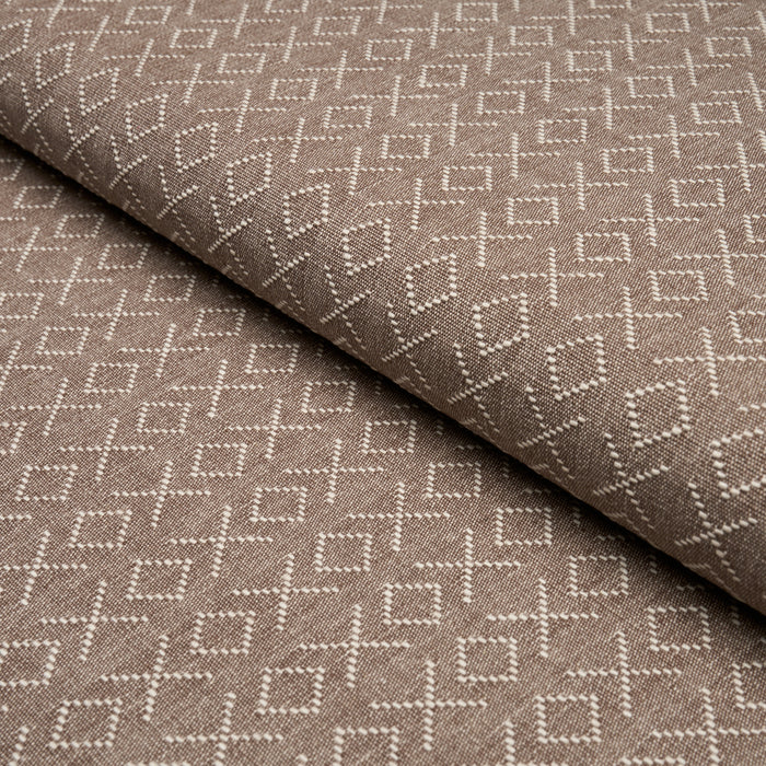 Schumacher Ross Weave Brown Fabric 87192