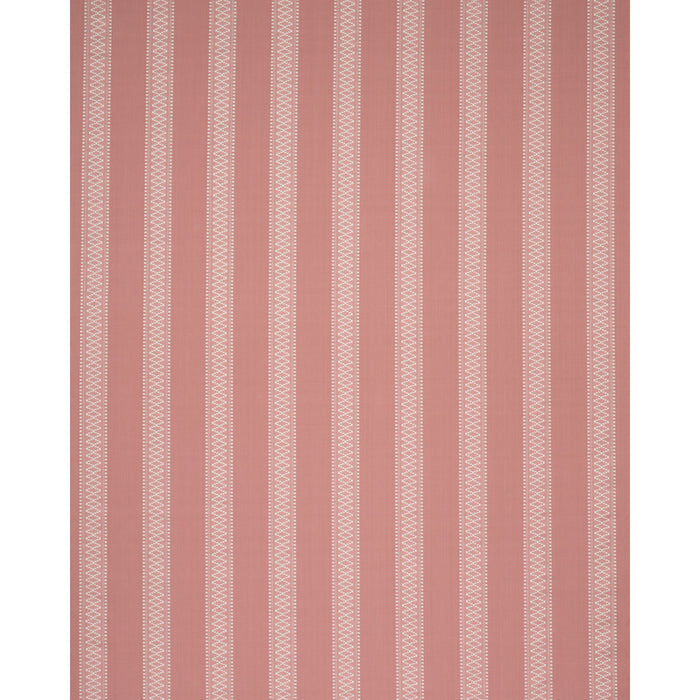 Schumacher Shannon Stripe Pink Fabric Sample 87201