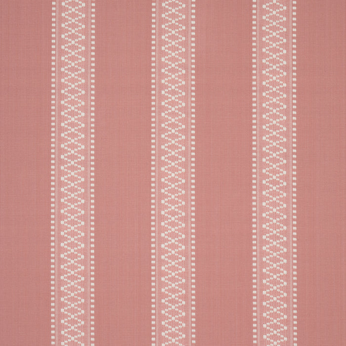 Schumacher Shannon Stripe Pink Fabric 87201