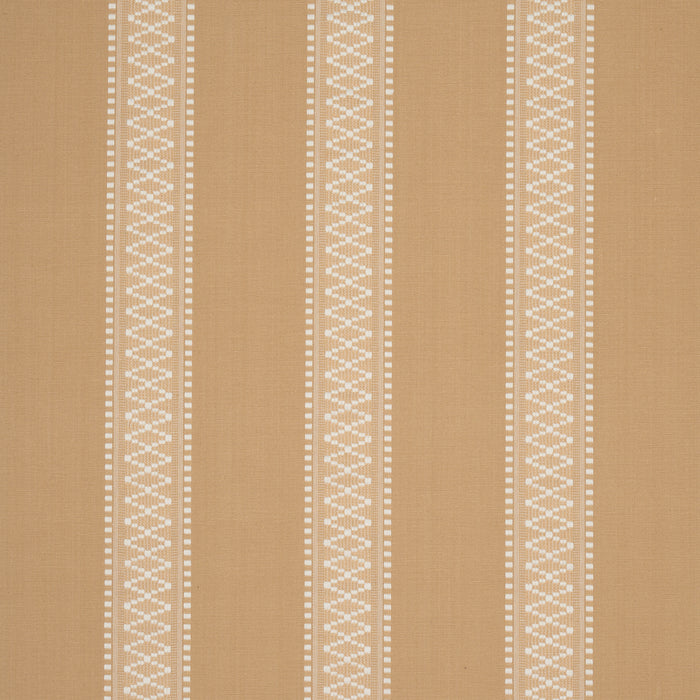 Schumacher Shannon Stripe Ochre Fabric Sample 87202