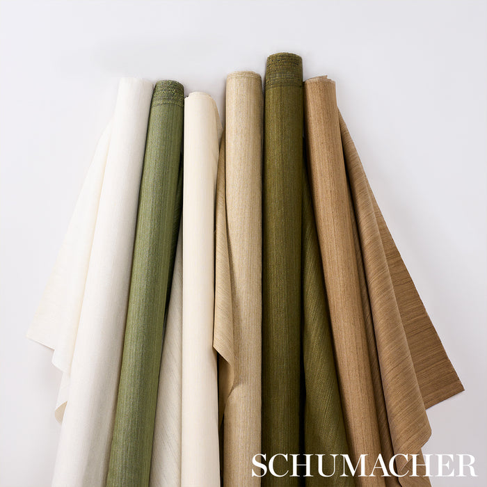 Schumacher Masara Handwoven Silk Beige Fabric 87222