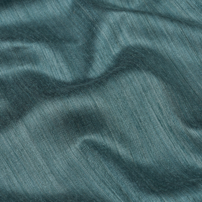 Schumacher Masara Handwoven Silk Petrol Fabric Sample 87226