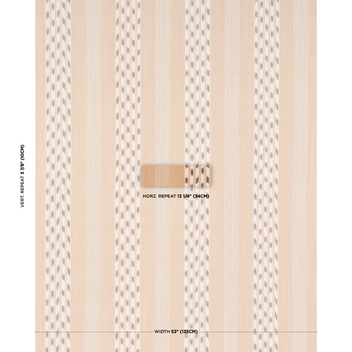 Schumacher Deja Stripe Ochre Fabric Sample 87242