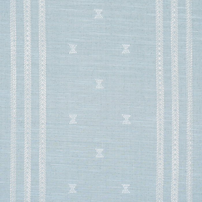 Schumacher Imara Stripe Sky Fabric 87250