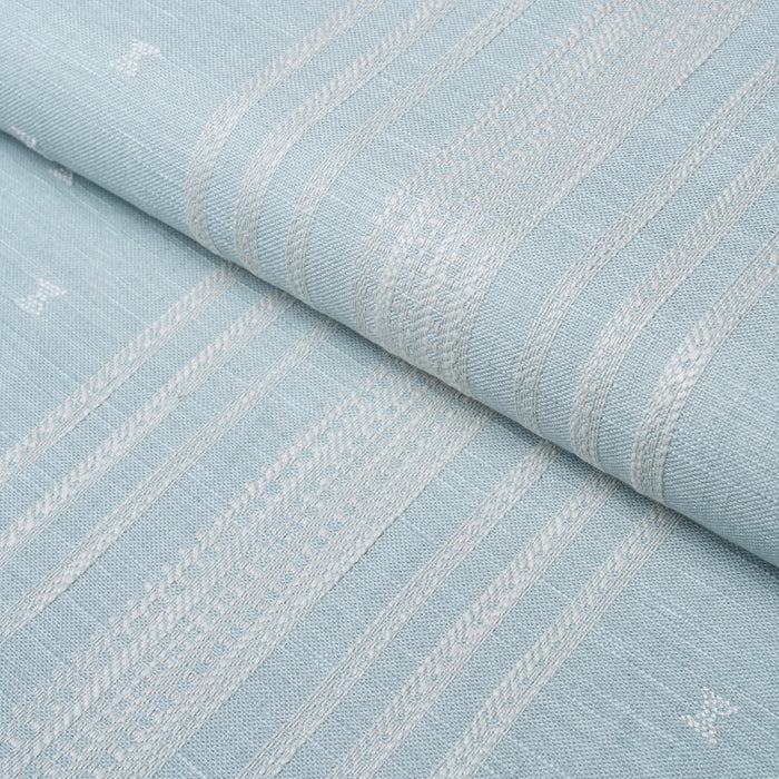 Schumacher Imara Stripe Sky Fabric 87250