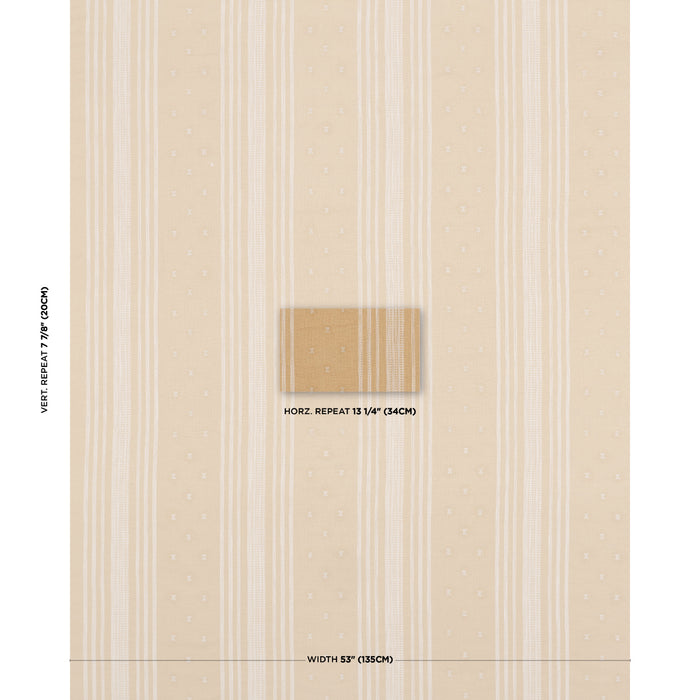 Schumacher Imara Stripe Ochre Fabric 87252