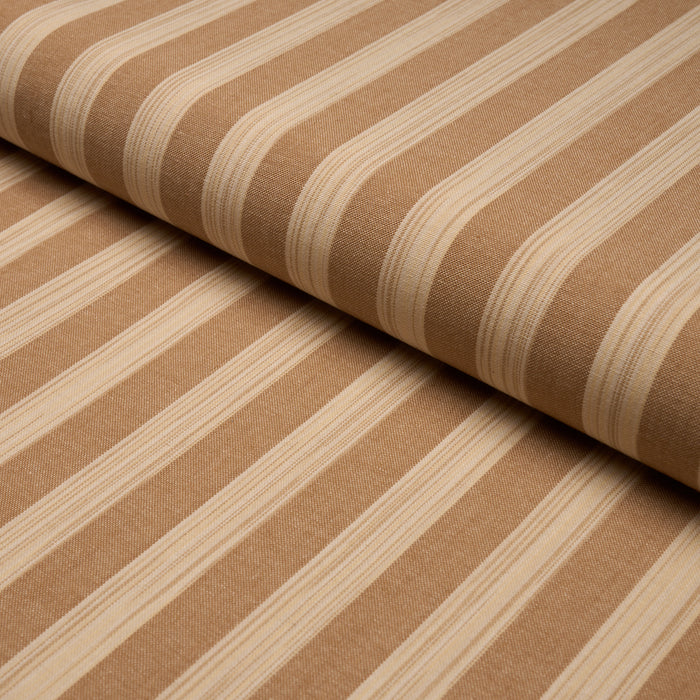 Schumacher Jonah Stripe Ochre Fabric Sample 87261