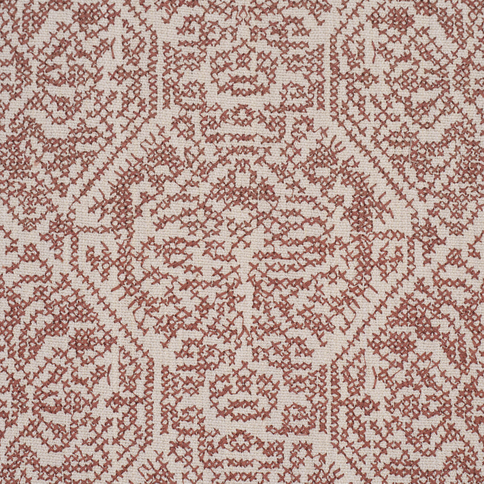 Schumacher Orion Embroidery Clay Fabric Sample 87270