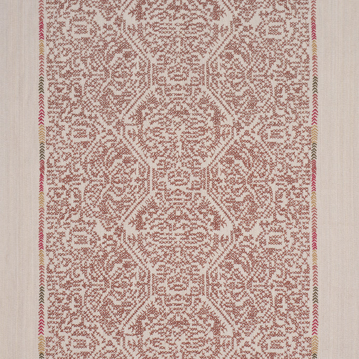 Schumacher Orion Embroidery Clay Fabric 87270