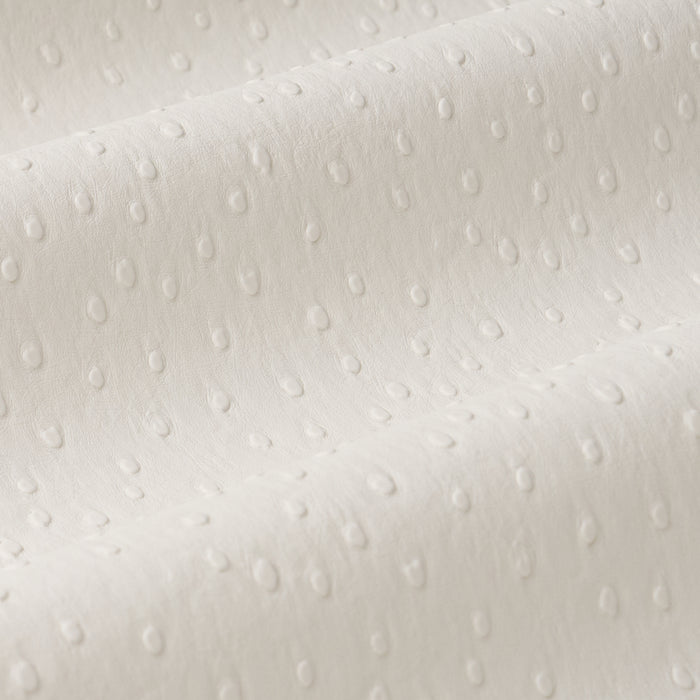 Schumacher Ostrich Vegan Leather Ivory Fabric 87280