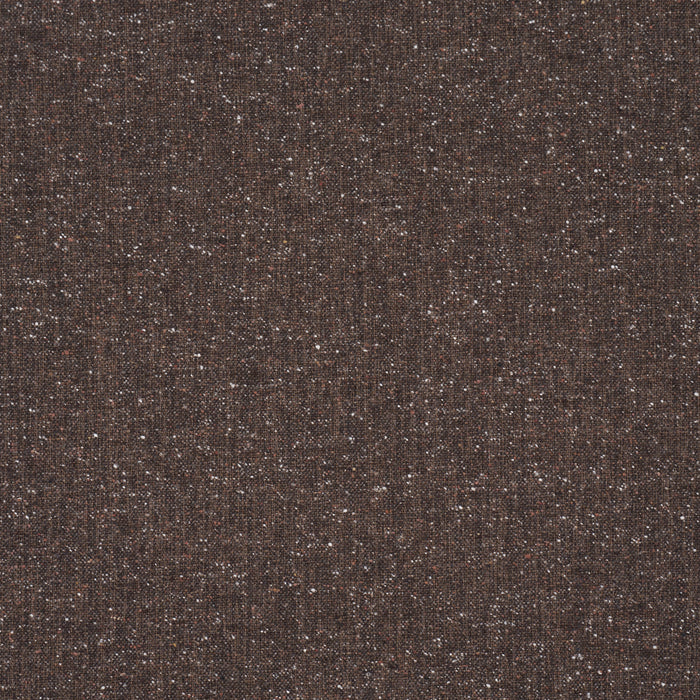 Schumacher Clarke Donegal Wool Blend Dark Brown Fabric 87313