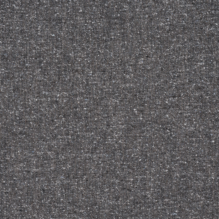 Schumacher Clarke Donegal Wool Blend Dark Grey Fabric Sample 87314