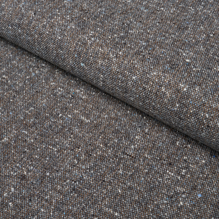 Schumacher Clarke Donegal Wool Blend Dark Grey Fabric 87314